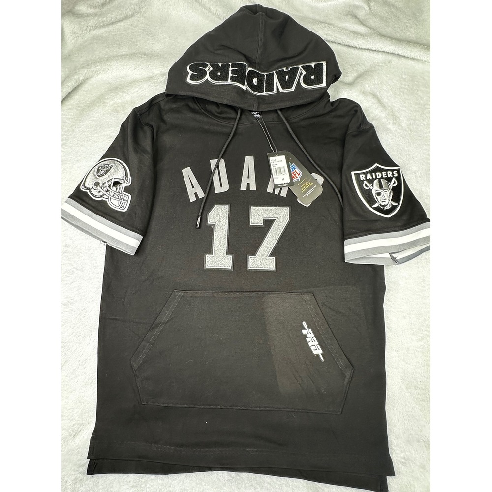 NFL Pro Standard Las Vegas Raiders Davante Adams 17 Short Sleeve Hoodie Mens M